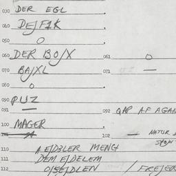 Eastern questionnaire, answ...