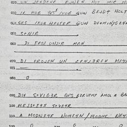 Eastern questionnaire, answ...