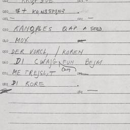 Eastern questionnaire, answ...
