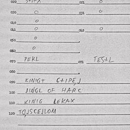 Eastern questionnaire, answ...