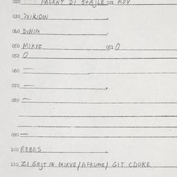Eastern questionnaire, answ...