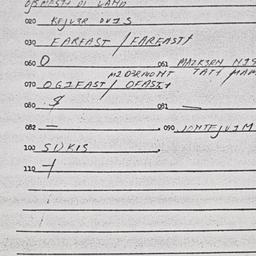 Eastern questionnaire, answ...