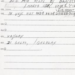 Eastern questionnaire, answ...