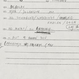 Eastern questionnaire, answ...