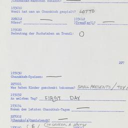 Western questionnaire, answ...