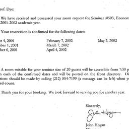 Correspondence, 2002-07-05....