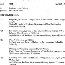 Schedules, Ottoman & Tu...