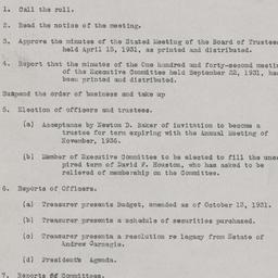 Board Meeting, 10/13/1931