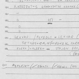Eastern questionnaire, answ...