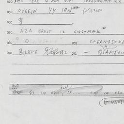 Eastern questionnaire, answ...