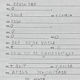 Eastern questionnaire, answ...