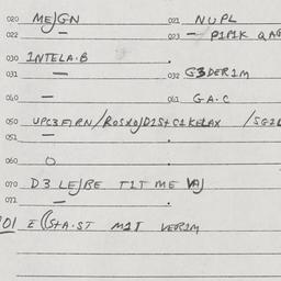 Eastern questionnaire, answ...