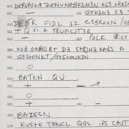 Eastern questionnaire, answ...