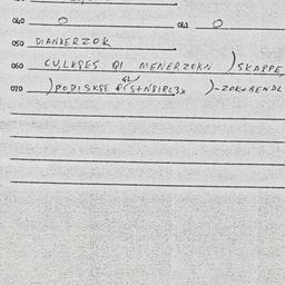 Eastern questionnaire, answ...
