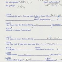 Western questionnaire, answ...