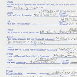 Western questionnaire, answ...