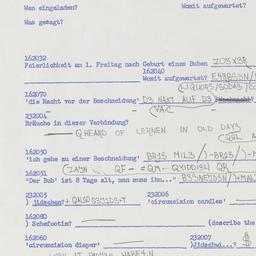 Western questionnaire, answ...