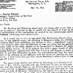 Letter from Donald Young to...