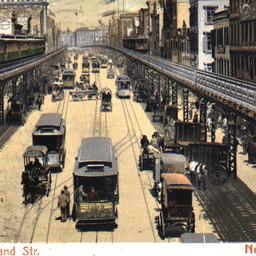 Bowery and Elevated Road, N...