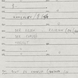 Eastern questionnaire, answ...