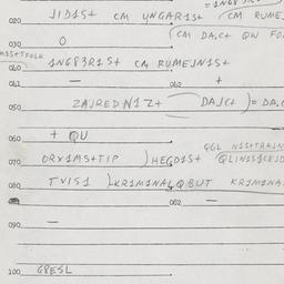 Eastern questionnaire, answ...