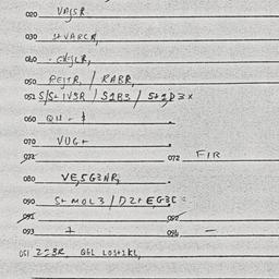 Eastern questionnaire, answ...