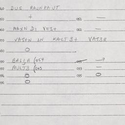 Eastern questionnaire, answ...