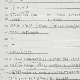 Eastern questionnaire, answ...