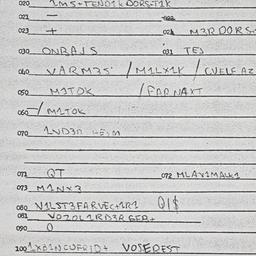 Eastern questionnaire, answ...