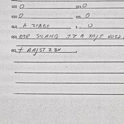 Eastern questionnaire, answ...