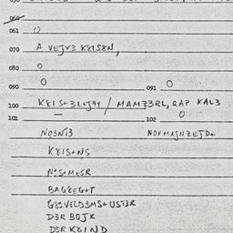 Eastern questionnaire, answ...
