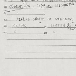 Eastern questionnaire, answ...