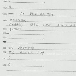 Eastern questionnaire, answ...