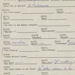 Western questionnaire, answ...