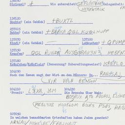 Western questionnaire, answ...
