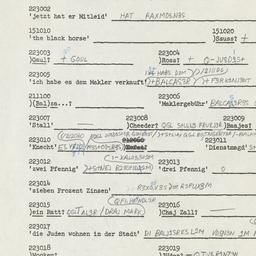 Western questionnaire, answ...