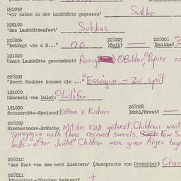 Western questionnaire, answ...