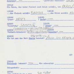 Eastern questionnaire, answ...