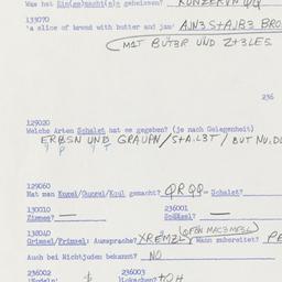 Western questionnaire, answ...