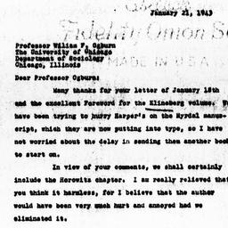 Letter from Florence Anders...