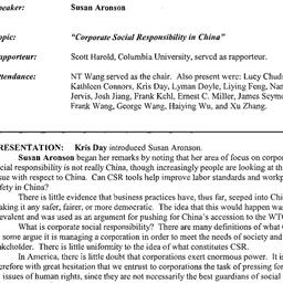Minutes, 2004-01-12. China:...