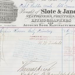 Slote & Janes, bill or ...