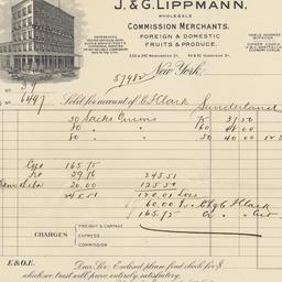 J.&G. Lippmann. Bill or...