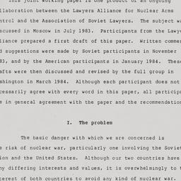 Avoiding Nuclear War