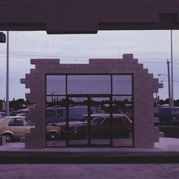 Freestanding doorway seen t...