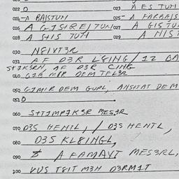 Eastern questionnaire, answ...