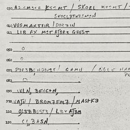 Eastern questionnaire, answ...