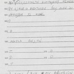 Eastern questionnaire, answ...