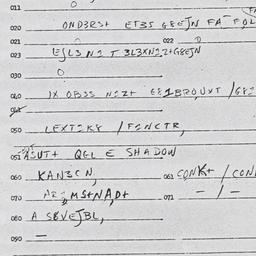 Eastern questionnaire, answ...