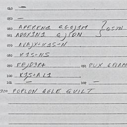 Eastern questionnaire, answ...
